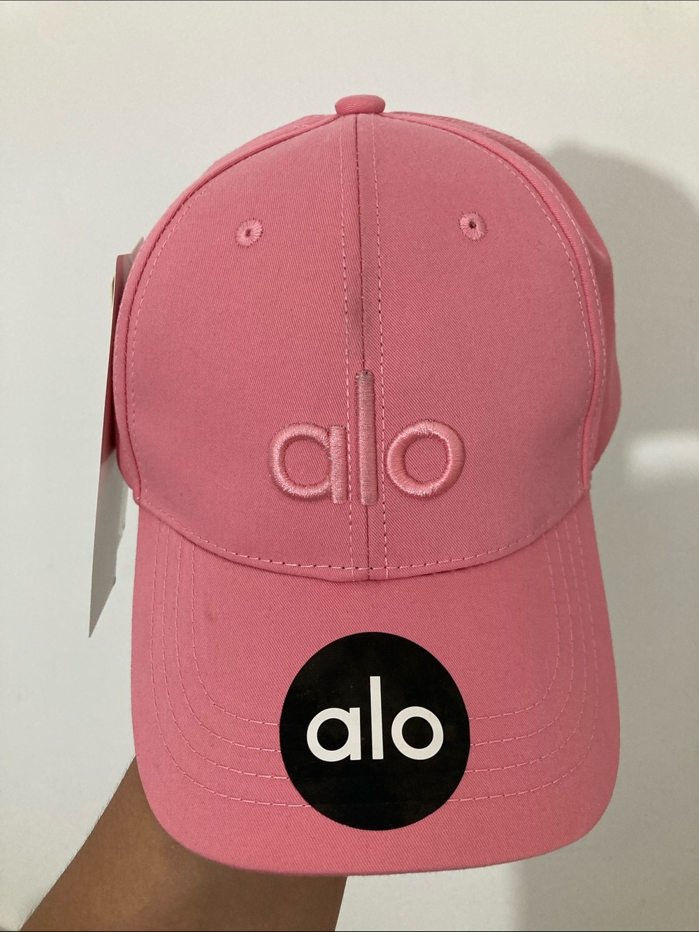 ALO Yoga Kids Rose Pink Logo Cap